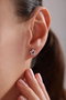 Heliophilia Silver Pendientes de Plata de Ley 925 con Circón